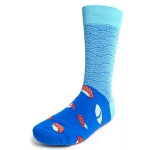 Sushi Theme One Pair Men's Fun Novelty Crew Socks